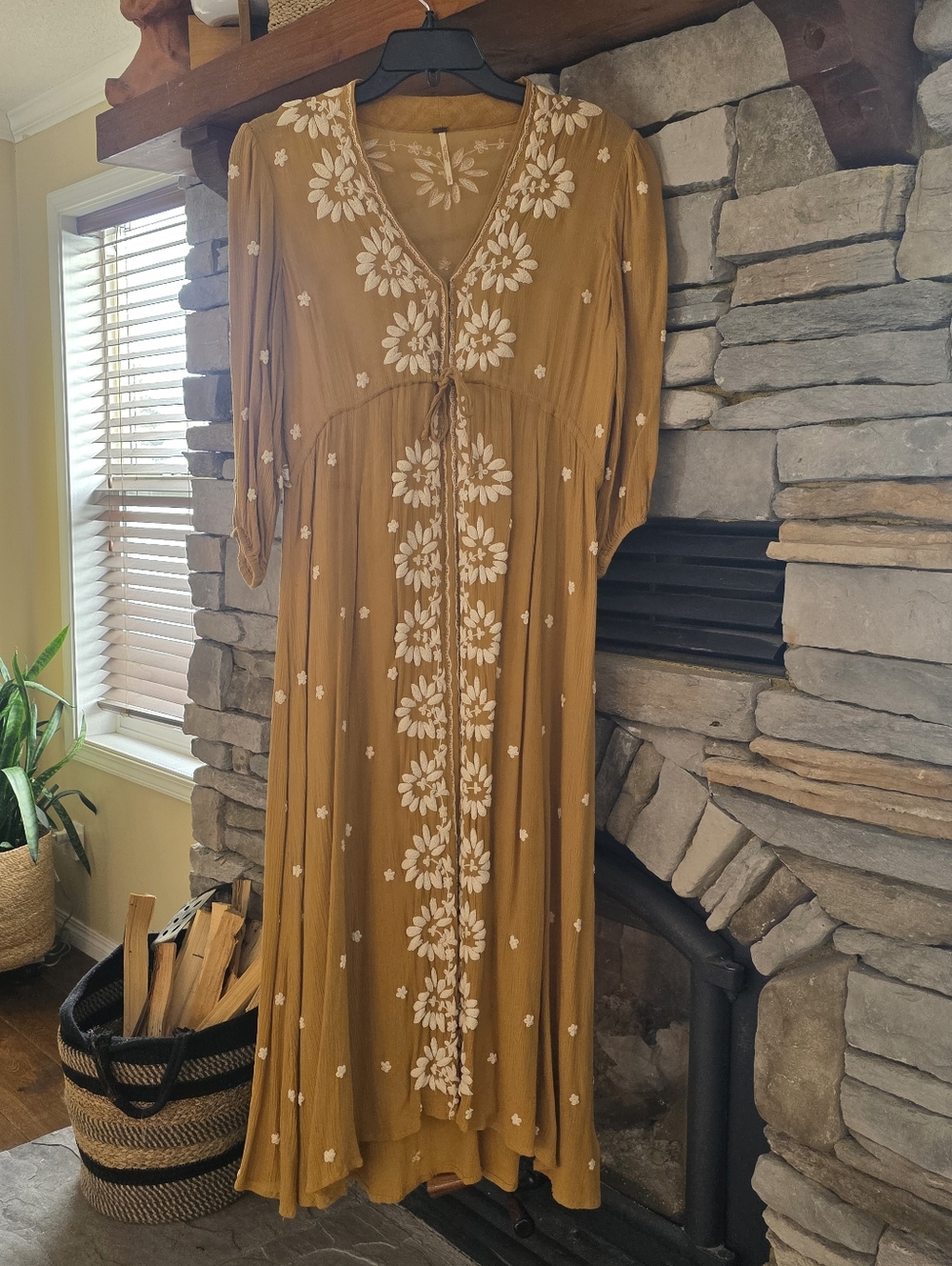 Free People hippie boho flowy dress! S